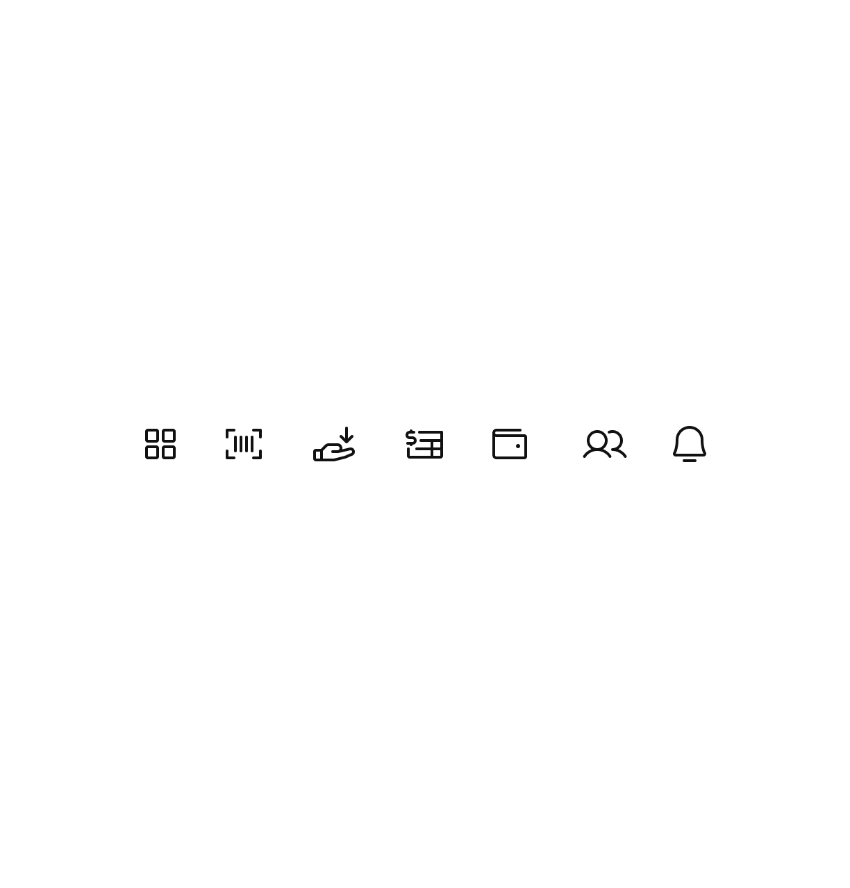 Ícones do Design System BHub