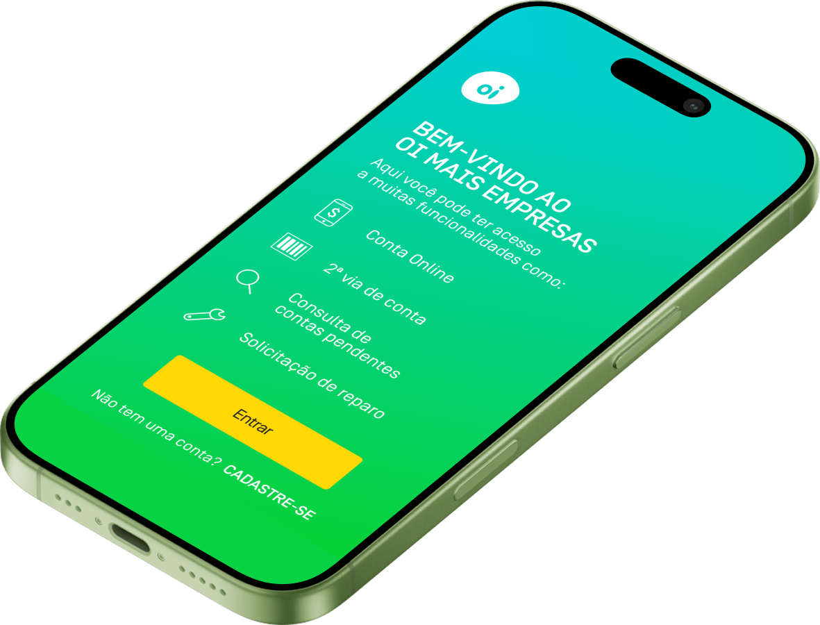 Oi Mais Empresas — app redesign